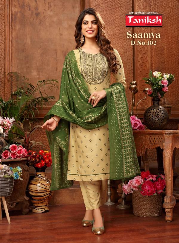 Taniksh Saamya Styles rayon Kurti With Bottom Dupatta Collection